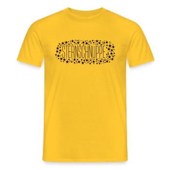 shooting star - Men's T-Shirt - yellow - Front - AI Model Male 178 dark (178cm)