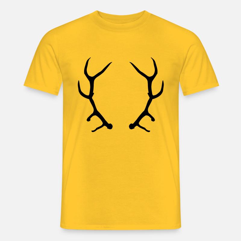 Geweih - Männer T-Shirt - Gelb