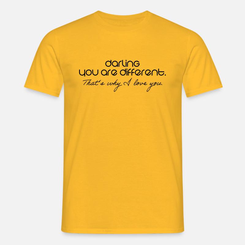 Romantisch - Männer T-Shirt - Gelb