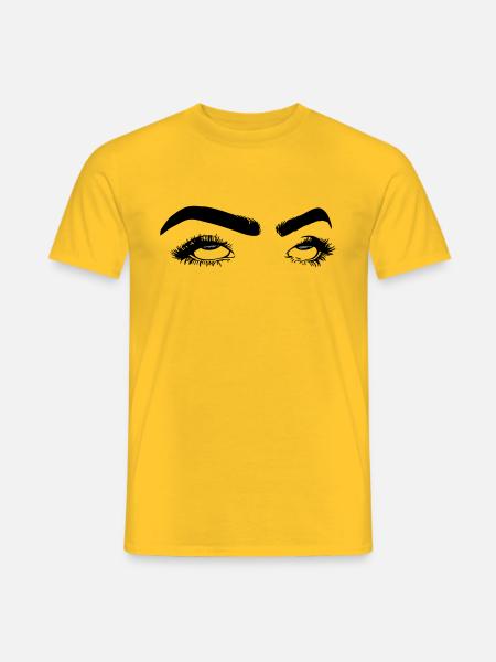 yeux roulants - T-shirt homme - jaune