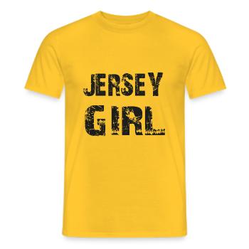 Jersey Girl - T-shirt homme - jaune - Devant - AI Model Male 178 dark (178cm)
