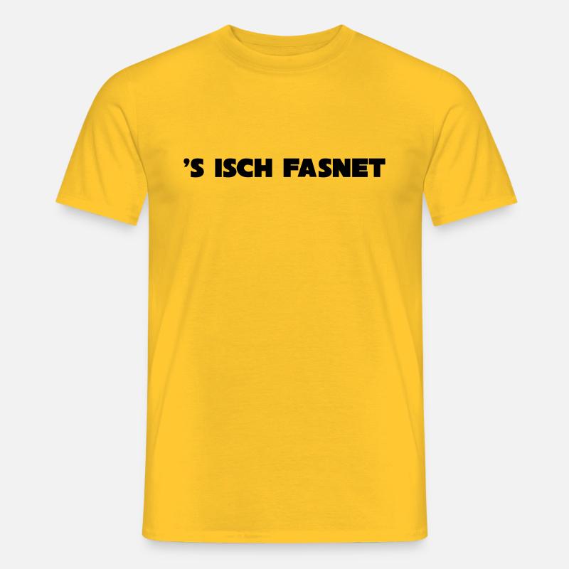 s isch FASNET - Männer T-Shirt - Gelb