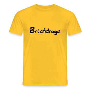 Briefträger Post Österreich - Männer T-Shirt - Gelb - Vorne - AI Model Male 178 dark (178cm)