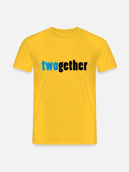 twogether - Men's T-Shirt - yellow