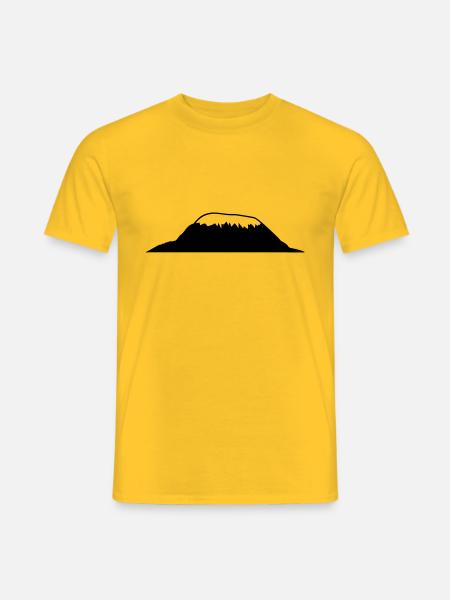 Africa Mount Kilimanjaro - Men's T-Shirt - yellow