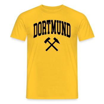 Dortmund - T-shirt homme - jaune - Devant - AI Model Male 178 dark (178cm)