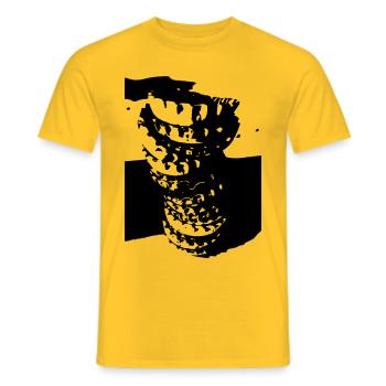 Kronkorken - Männer T-Shirt - Gelb - Vorne - AI Model Male 178 dark (178cm)