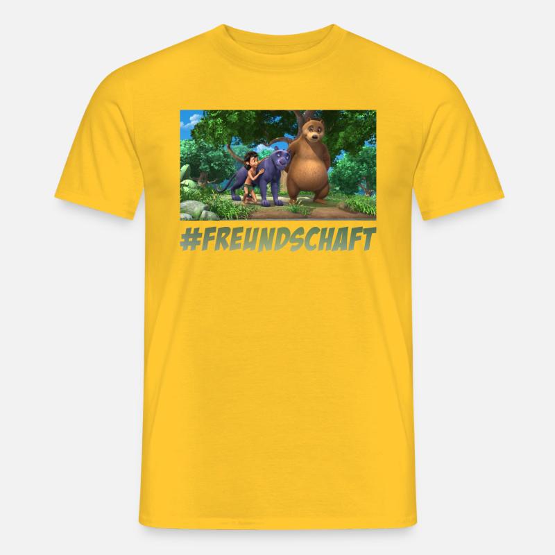Das Dschungelbuch #Freundschaft - Männer T-Shirt - Gelb