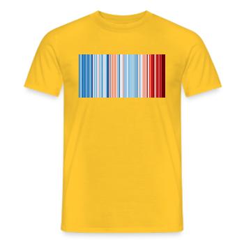 stripes EUROPE Italy 1901 2018 BK - T-shirt homme - jaune - Devant - AI Model Male 178 dark (178cm)