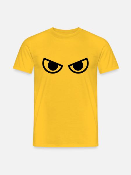 Yeux - T-shirt homme - jaune