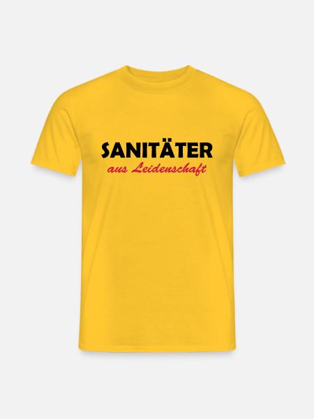 sanitäter aus leidenschaft - Männer T-Shirt - Gelb