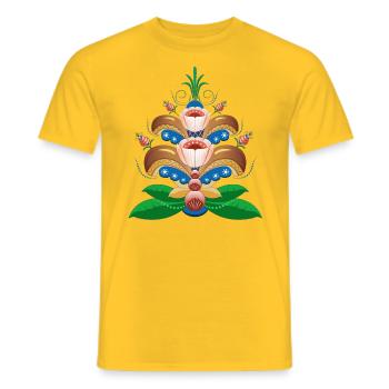 Gourde - T-shirt homme - jaune - Devant - AI Model Male 178 dark (178cm)