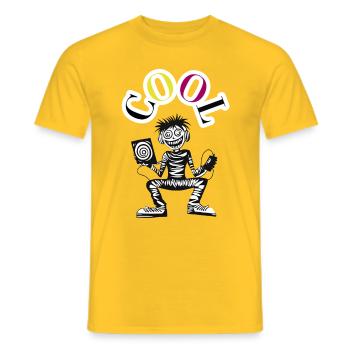 Cool / Super Cool - T-shirt homme - jaune - Devant - AI Model Male 178 dark (178cm)