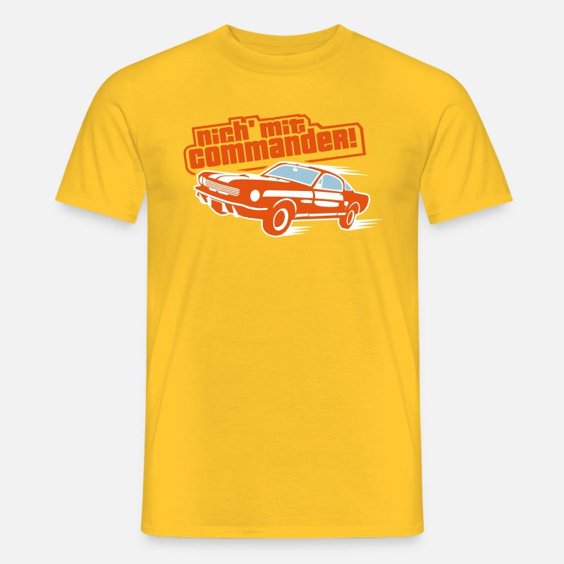 Nich' mit Commander! - Männer T-Shirt - Gelb