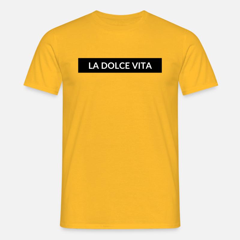 La Dolce Vita - Männer T-Shirt - Gelb