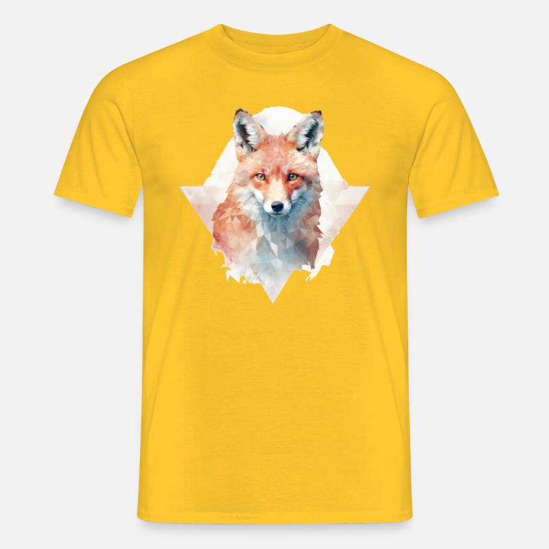 Fuchs - Männer T-Shirt - Gelb