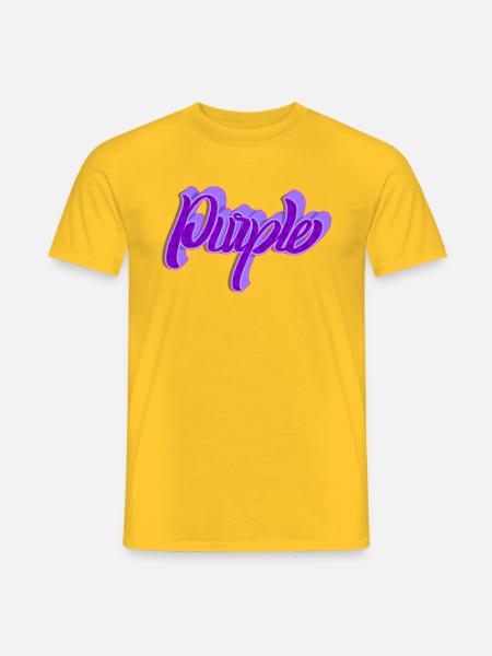 lila lieblingsfarbe - Männer T-Shirt - Gelb