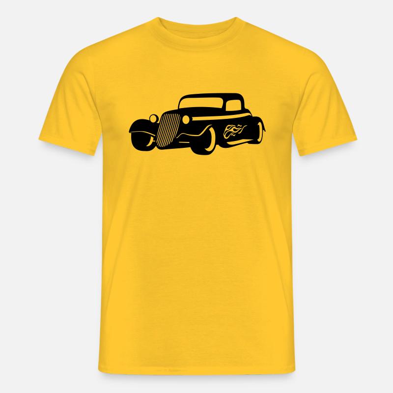 Hot Rod - T-shirt uomo - giallo