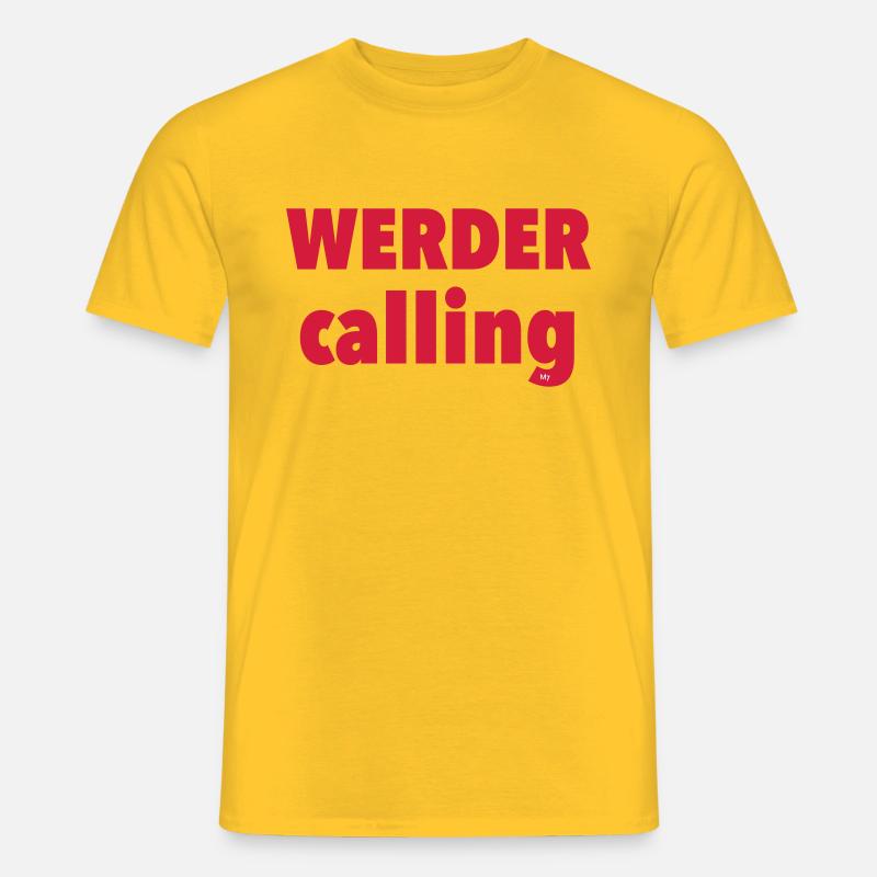 Bremen, Werder - Männer T-Shirt - Gelb