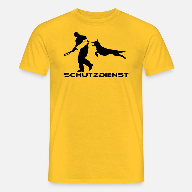 (67) Schutzdienst - Männer T-Shirt - Gelb