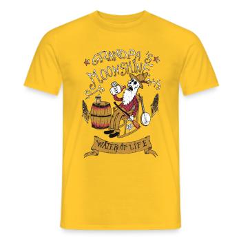 grandpa - T-shirt homme - jaune - Devant - AI Model Male 178 dark (178cm)