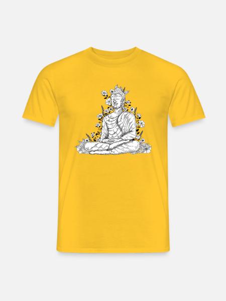 Buddha - Men's T-Shirt - yellow