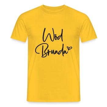 Wöd Bruada Österreich toller Bruder Österreich - Männer T-Shirt - Gelb - Vorne - AI Model Male 178 dark (178cm)