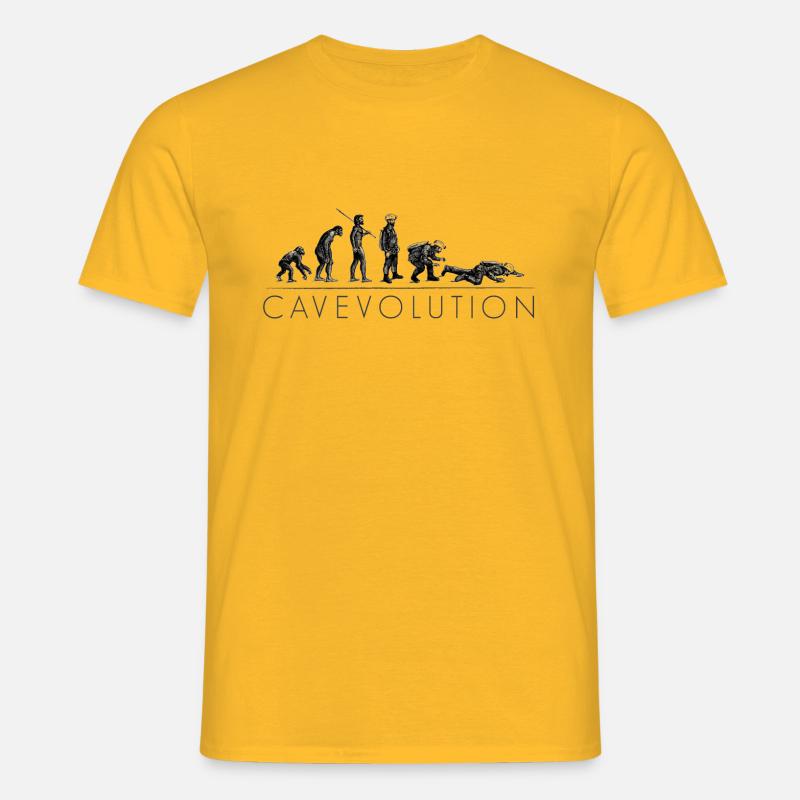 CAVEVOLUTION - Männer T-Shirt - Gelb