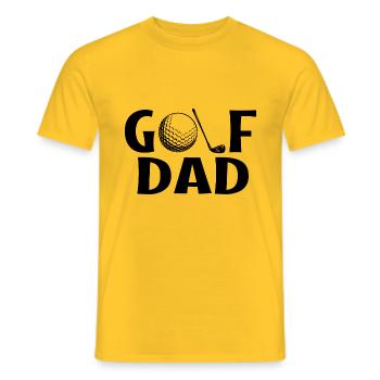Golf Papa Golfeurs Golf Golfeurs Golf - T-shirt homme - jaune - Devant - AI Model Male 178 dark (178cm)