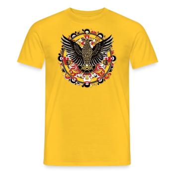 Aigle Allemand - T-shirt homme - jaune - Devant - AI Model Male 178 dark (178cm)