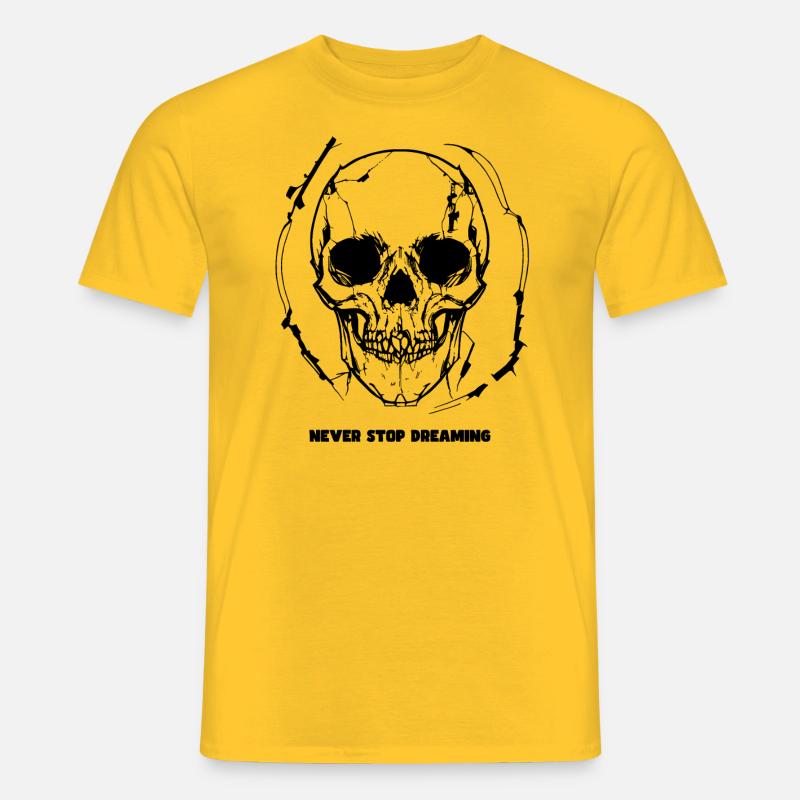 Never Stop Dreaming - Men's T-Shirt - yellow