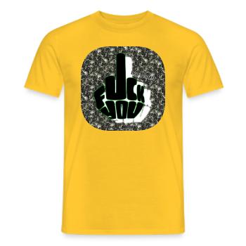 Fuck You (2) - Club WoW - Männer T-Shirt - Gelb - Vorne - AI Model Male 178 dark (178cm)