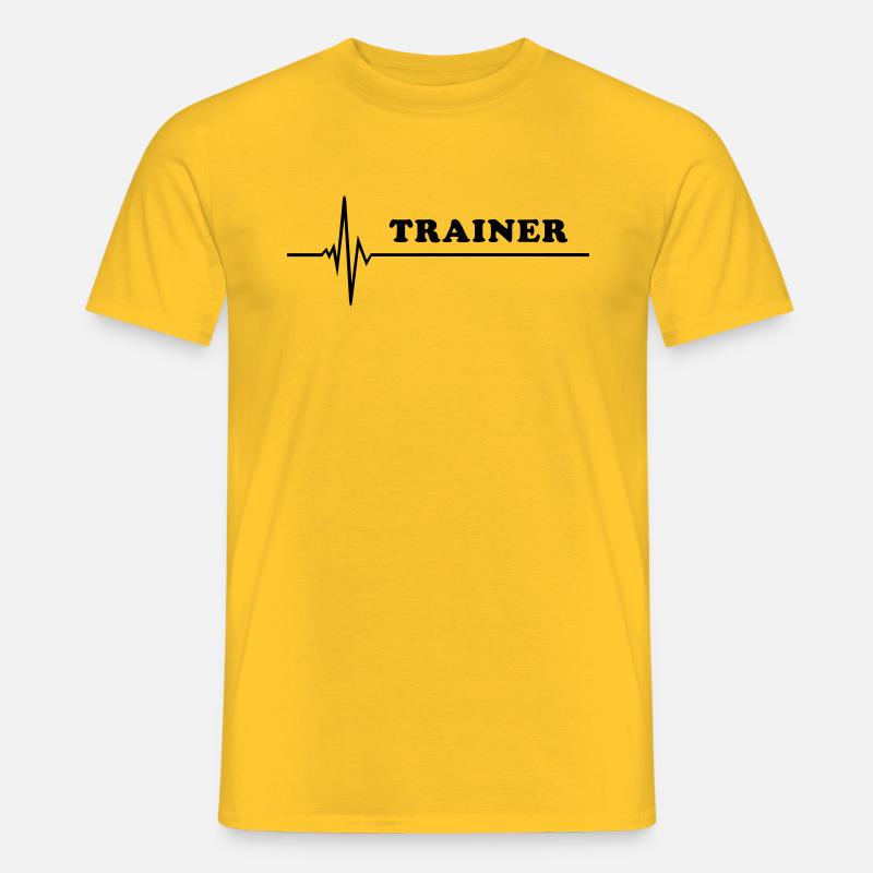 Puls - Trainer - Männer T-Shirt - Gelb
