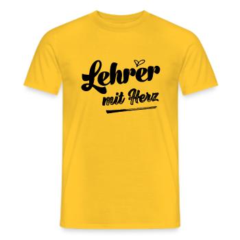 Lehrerin Lieblingslehrerin Klassenlehrerin Lehrer - Männer T-Shirt - Gelb - Vorne - AI Model Male 178 dark (178cm)