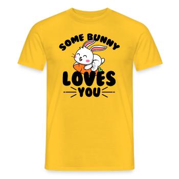 Certains petits pains t’aiment - T-shirt homme - jaune - Devant - AI Model Male 178 dark (178cm)