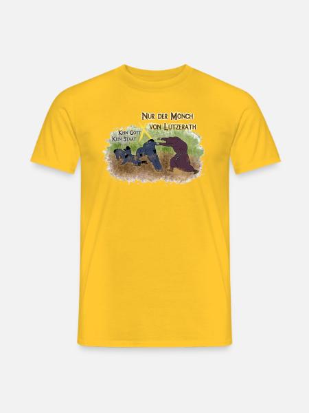 Mönch von Lützerath - Männer T-Shirt - Gelb