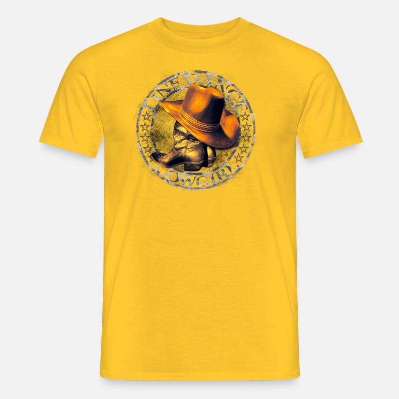 kl_linedance26b - Männer T-Shirt - Gelb
