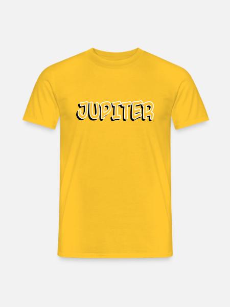 JUPITER Astro Text - Men's T-Shirt - yellow