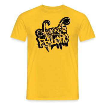 scratch tears stamp cool sweet saying sweet cute - Men's T-Shirt - yellow - Front - AI Model Male 178 dark (178cm)