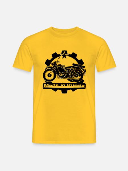 Motorrad Ural Gespann - Männer T-Shirt - Gelb