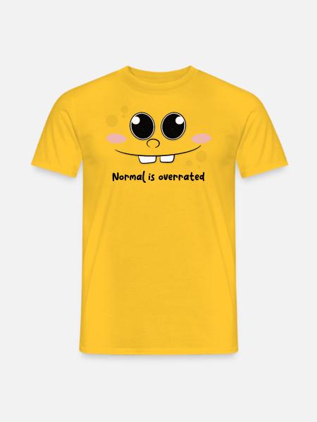 Normal is Overrated - Men's T-Shirt - yellow