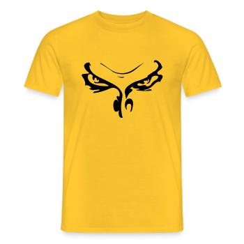 Böser Blick - Männer T-Shirt - Gelb - Vorne - AI Model Male 178 dark (178cm)