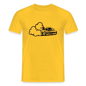 Voiture dérive S15 - T-shirt homme - jaune - Devant - AI Model Male 178 dark (178cm)