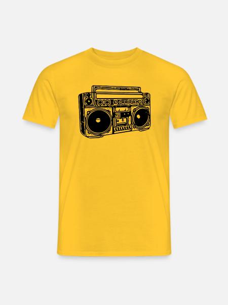 Boombox - Men's T-Shirt - yellow