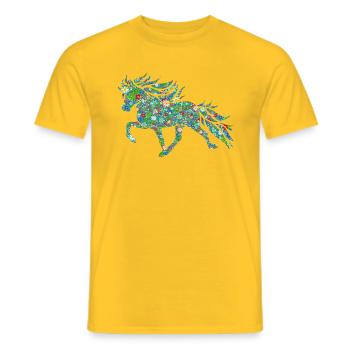 Tölter 3 Blumen in groß - Männer T-Shirt - Gelb - Vorne - AI Model Male 178 dark (178cm)