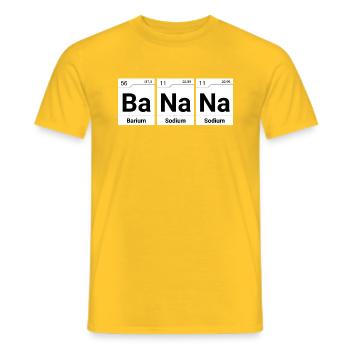 BaNaNa Periodensystem Elemente - Männer T-Shirt - Gelb - Vorne - AI Model Male 178 dark (178cm)