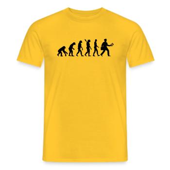 Evolution Facteur - T-shirt homme - jaune - Devant - AI Model Male 178 dark (178cm)