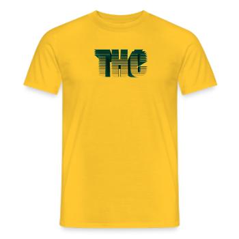 THC-Linien - Männer T-Shirt - Gelb - Vorne - AI Model Male 178 dark (178cm)