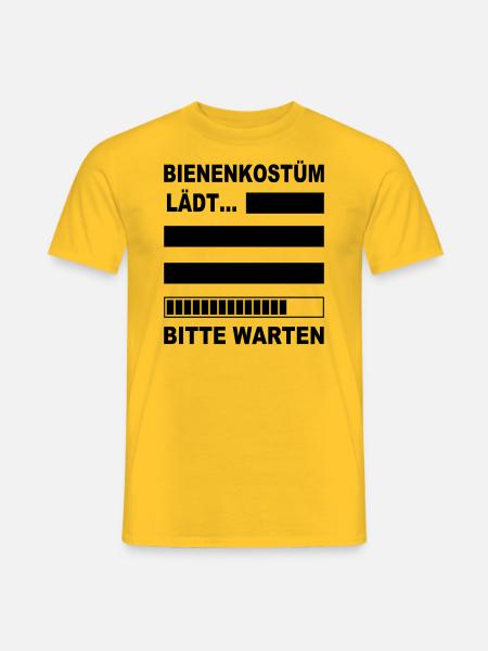 Biene Kostüm Bienenkostüm lädt Bienen Karneval Fun - Männer T-Shirt - Gelb