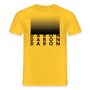 DARON - Männer T-Shirt - Gelb - Vorne - AI Model Male 178 dark (178cm)